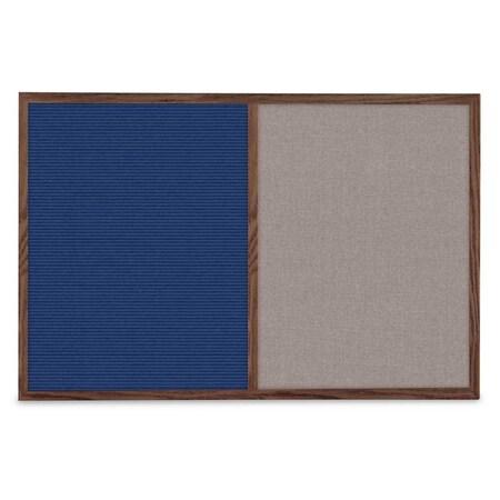 United Visual Products Slim Style Indoor Enclosed Corkboard, 30 UV503SCH-SATIN-CORK